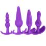 Relax Toy Amal Plug Buttpluģ for Women Extremely Soft Anales Trainer Pleasure Toy Silicone Waterproof for Adult and Couple Play Purple