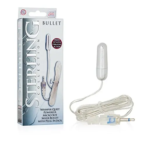 CalExotics Sterling Collection - Wired Micro Bullet Vibrator-Remote Control Sex Toys for Couples, - Adult Egg Massager - 1.2 Inch CalExotics Sterling Collection - Wired Micro Bullet Vibrator-Remote Control Sex Toys for Couples, - Adult Egg Massager - 1.2 Inch
