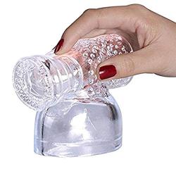 Massager Attachments, Massager Accessories Attachment Silicone（Clear）