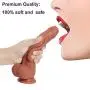 TTQQJJ 8.46 Inch Silicone Women and Men Soft Toys Body Relaxation - Cleaning Products Before and After Use - Flesh - Xiaoxuesinianji1.1