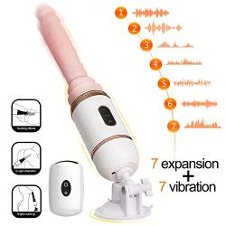 YEVIOR Automatic Women Adult viberant Toys Vibrations for Beginner MassageSoft Health Dicks Soft Flexible Medical Silicone Wand with Hands-Free Suction Cup and 10 Powerful