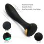 Upgraded Vibrating G-spot Vibrator - Rechargeable & Waterproof - Body Safe Silicone & Colorful Lights - 7 Stimulation Modes Vibrator - for Women, Men, Couples