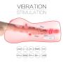 Vibrating Male Masturbator, Vagina Pussy Masturbation Stroker with 9 Vibration Modes and Female Moans