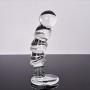 MXD 15.7cm Pull Beads Bǔtt Plug Smooth and Comfortable Glass Refrigerated and Warm Womens Massage Toys T-Shirt
