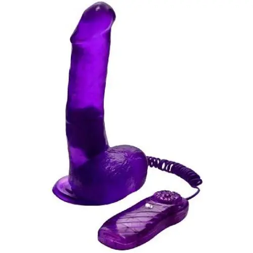 Vibrating Slim Jelly Dong with Suction Cup 7.5 Inch Sexy Purple Vibrating Slim Jelly Dong with Suction Cup 7.5 Inch Sexy Purple