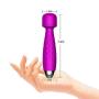 Personal Wand Massager - The Small & Strongest Waterproof Rechargeable Handheld Massager - Best for Travel - Magic Stress Away - Perfect on Back Legs Hand Pains & Sports Recovery