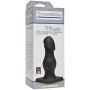 Doc Johnson Titanmen - The Rumpy - 6.5 Inch Durable Anal Plug with 6.9 Inch Girth and Phallic Tip - Flared Safety Base - Matte Finish - Butt Plug - Black