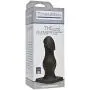 Doc Johnson Titanmen - The Rumpy - 6.5 Inch Durable Anal Plug with 6.9 Inch Girth and Phallic Tip - Flared Safety Base - Matte Finish - Butt Plug - Black