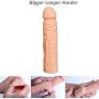 Silicone penile Condom Expander expands Male Chastity Toys Lengthen Cock Sleeves e32314