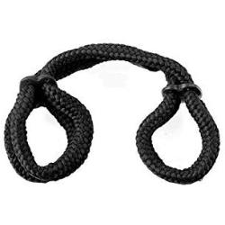 Fetish Fantasy Ff Silk Rope Love Cuffs Black