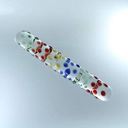 Don Wand Glass Pleasure Wand, Rainbow Mege Nubby