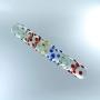 Don Wand Glass Pleasure Wand, Rainbow Mege Nubby Don Wand Glass Pleasure Wand, Rainbow Mege Nubby