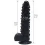 FAAK Silicone Bumpy Dildo G-Spot Novelties Female Masturbator Soft Flexible Adult Toy Cock with Suction Base Waterproof (Black) FAAK Silicone Bumpy Dildo G-Spot Novelties Female Masturbator Soft Flexible Adult Toy Cock with Suction Base Waterproof (Black)