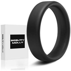 Beauty Molly Superior Silicon Flat Penis Cock Ring Set Crings Erection Enhancing c-Ring for Men Adult Sex Toys, 1 Rings