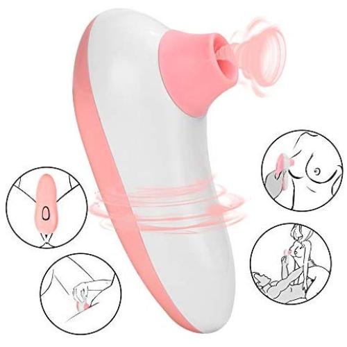 Clitoral Sucking Vibrator for Women G Spot Clit Dildo Nipple Vibrators with 12 Intensities Modes Waterproof Rechargeable Clitoris Nipple Suction Stimulator Oral Sex vibrator Sex Toys for women couples