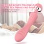 S600L Silicone Wireless Massager Vibrator, Double Motor, G Spot Clit Dildo for Women, Rechargeable Waterproof Clitoral Massager Nipple Stimulator 10 Patterns Toys (Pink)
