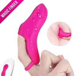 Wireless Rechargeable Mini Finger Sucking Massager with 10 Strong Vibration Hands Free USB Waterproof Massage Wand for Neck Foot Shoulder -U Shape Toy