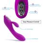 G-spot Rabbit Vibrator for Women – Adorime Powerful Clitoris Stimulation Massager Waterproof Dildo with Dual Motors, Rechargeable Female Vibe with 7 Vibration Modes, Adult Sex Toys for Couples