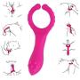 Women G-Spot Rabbit Waterproof Rechargeable 3 Motors Dildo Vibrator - Saprex® Silicone Clitoris Vagina Penis Stimulator Massager Sex Things for Men, Women and Couples #Peach
