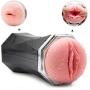 Yikiop Male Intelligent Aír-cräft Cup USB Rechargeable Handsfree Auto Suck Oral Cup Induced Deep Throat Automatic Sucking Men Deluxe Toy Warm Cup - Training Sleeve
