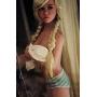 KingMansion 155 cm C-Cup Breast TPE Sex Love Doll Lifelike Sexy Real Love Toy - Sherry, Tan, 5ft