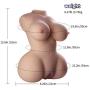 UGXYP Ubibivib 100% Male Adult Toy Doll 3D Silicone Waterproof and Realistic Male Relaxation Toys (8.26 12.6in - Weight:8.27LB)