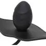 SMspade Leather Mouth Gag Adjustable Inflatable Dildo Gag Silicone Black