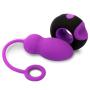 Odeco USB Rechargeable Wireless Remote Control Vibrating Silicone Bullet Egg LED Light 7-Frequency Pleasure Adult Sex Toys Vibe for Women or Couples (Purple+Black)