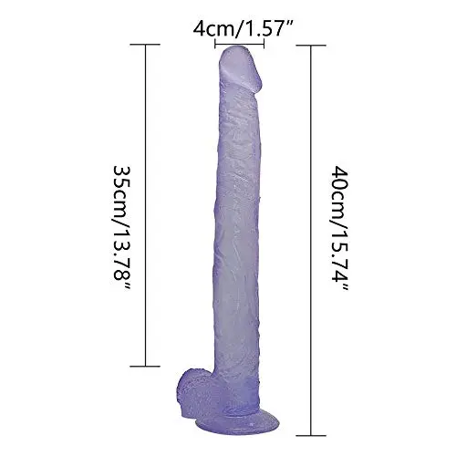 WYSXQ 15.74 Inch Purple Realistic Dillo Suction Cup Handheld Massage Touyunhao WYSXQ 15.74 Inch Purple Realistic Dillo Suction Cup Handheld Massage Touyunhao