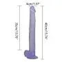 WYSXQ 15.74 Inch Purple Realistic Dillo Suction Cup Handheld Massage Touyunhao WYSXQ 15.74 Inch Purple Realistic Dillo Suction Cup Handheld Massage Touyunhao