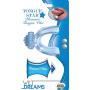 Hott Products Wet Dreams Tongue Star Pleasure Vibe with 10ml Liquor Lube Pillow, Blue, 2 Ounce