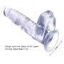 JSCRlove Realistic Ultra Soft-Ďîldɔ Women Soft Wand Massager, Jelly Massage with Suction Cup Women Underwear