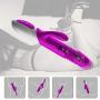G Spot Rabbit Vibrator for Clitoris Stimulation Pleasure Heating Waterproof Rechargeable Rotating Realistic Dildo with 10 Powerful Vibration 3 Thrusting Modes Quiet Dual Motor Sex Toy for Women Couple