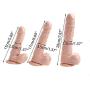 BUBUCAST Realistic Dill Do with Strong Suction Cup Waterproof Mssager Toy for Beginner for Women