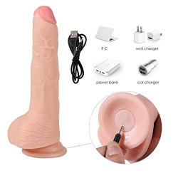 8.6 Inches Waterproof Rechargeable 20 Multi-Speed Vibrations Remote Control Massage Wand Personal Rotating Handsfree Body Relax Massage - Electric Toy for Women