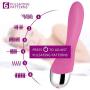 Wireless Personal Wand Massager, Cordless Rechargeable Waterproof Magic Mini Handheld Massager Powerful Multi-Speed Patterns Whisper Quiet Power Wand for Body Therapeutic