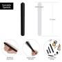 Pure Love 5 Inch, Long Lasting Soft Coat Vibrating Bullet, Black Color, 3 Speed and Waterproof with Simple One Button Speed Control, Adult Sex Toy