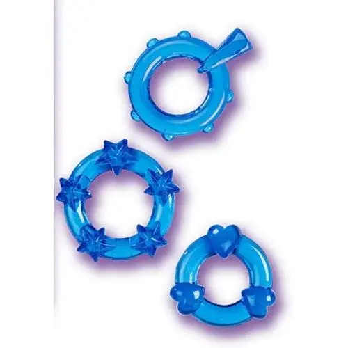 California Exotic Novelties Magic C-Rings, Blue California Exotic Novelties Magic C-Rings, Blue