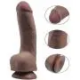 Wildfire Realistic Dildo Cyberskin Ultra-soft Lifelike Cock Penis with Suction Cup for Hands-free Play 8 Inch