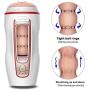 SPFOZ Sex Male Mastubration Suction Cup Male Pocket Pussy Blow-Job Sucking Viginal Thrusting Vibration Sucking Passion Experience 3D Realistic Vigina Massge Sleeve Six Toys for Men Tshirt