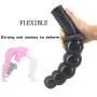 MLSice Hand Hold Anal Beads Dildo Big Dong Anal Plug Screw Handle Butt Plug Dildo Large Penis 11.8" Long Dick Anus Massage Balls Adult Sex Toys for Woman Man Couples Lesbian Gay - Black