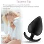 Silicone Anal Plug, Super Soft Butt Plug Beginner Kit, Flirt Toys Training Sex Toys for Unisex and Couples (M)