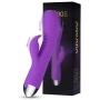 Rabbit Vibrator Waterproof G Spot Vibrator for Clitoris Stimulation Massager Wand Dildo Vagina Stimulator with 10 Vibration Modes Adult Sex Toys USB Rechargeable Quiet Dual Motor for Women (Purple)