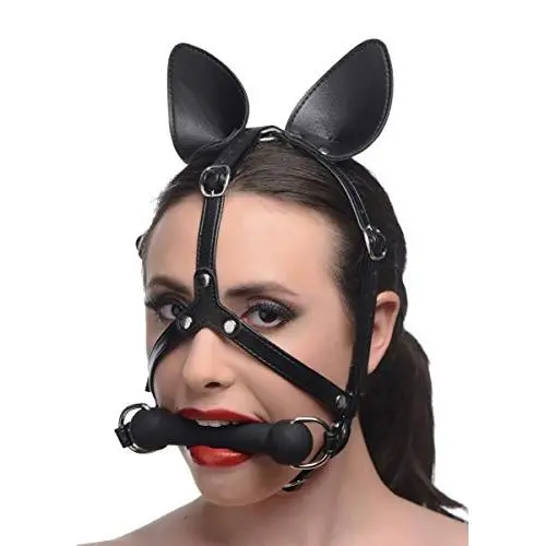 Master Series Dark Horse Pony Head Harness with Silicone Bit Master Series Dark Horse Pony Head Harness with Silicone Bit