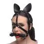 Master Series Dark Horse Pony Head Harness with Silicone Bit Master Series Dark Horse Pony Head Harness with Silicone Bit