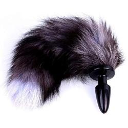 Sunnylela Silicone Amal Plug with Soft Fox Tail Cosplay Six-Toys for Women Men