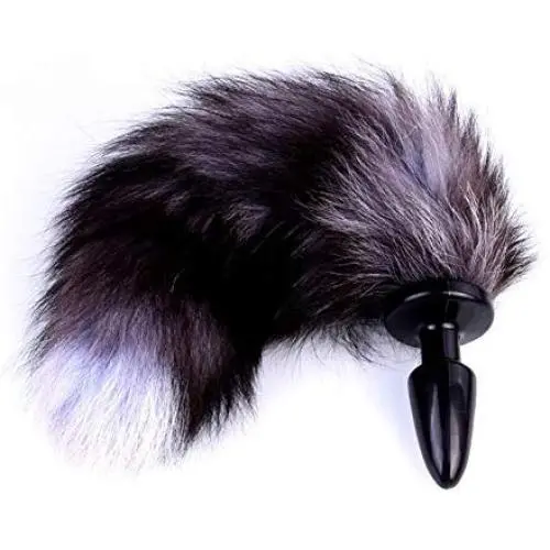Sunnylela Silicone Amal Plug with Soft Fox Tail Cosplay Six-Toys for Women Men