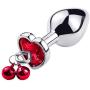 Batyuery Luxury Metal Butt Toys Heart Shaped Amal Trainer Jewel Butt S&M Amal Plugs Woman Men Six Gifts Things for Beginners Couples Stimulation Enhancer