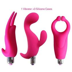 Vibrator, Oomph! Multi-speed Magic Wand Waterproof Massager Vibrator Sexy Kits for Women(Red)