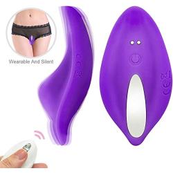 Invisible Wireless Remote Underwear 9 Frequency Silicone Vibrantor Waterproof USB Rechargeable Adullt Toys for Women Couples(Purple)